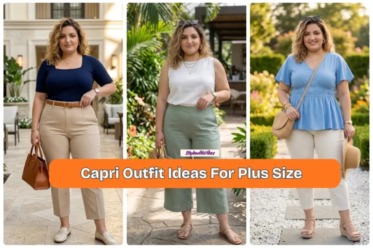 Capri Outfit Ideas For Plus Size
