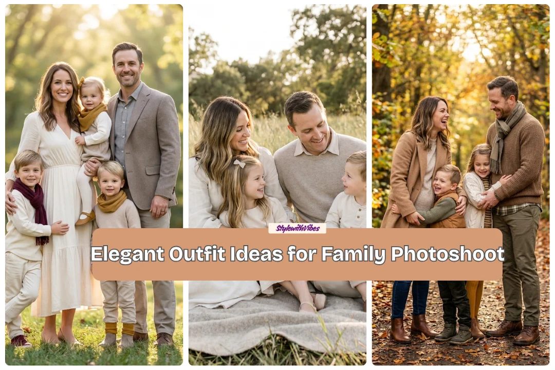 Elegant Outfit Ideas for Family Photoshoot