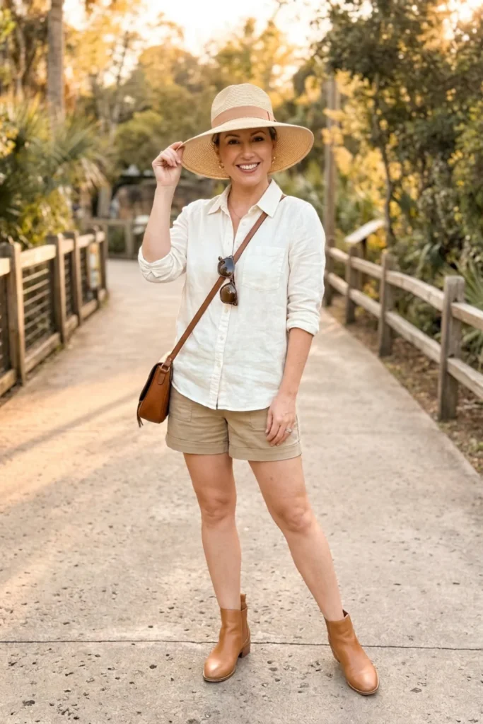 Wide-Brim Hat Zoo Outfit Inspiration