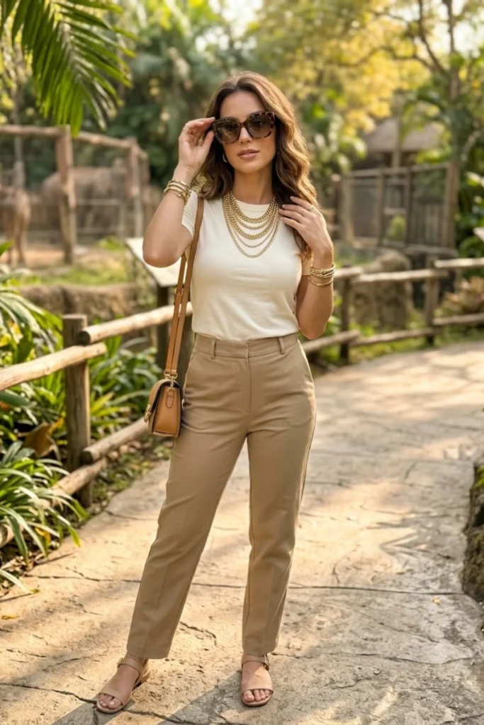 Zoo Outfit Statement Jewelry Sunglasses Style